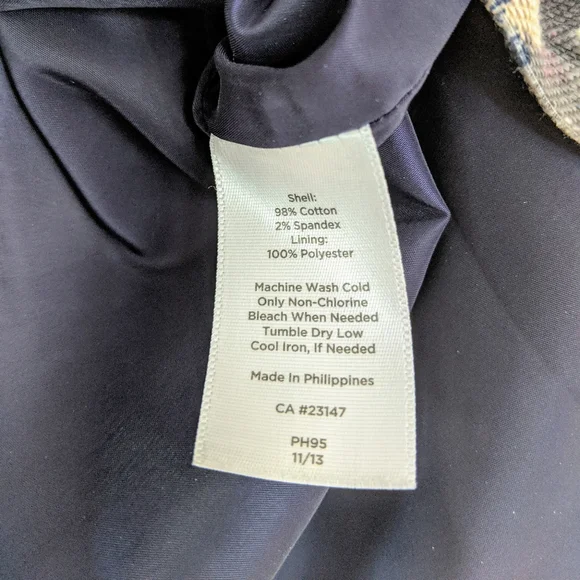 Talbots Cotton Pencil Floral Skirt Size 12 - Picture 7 of 7